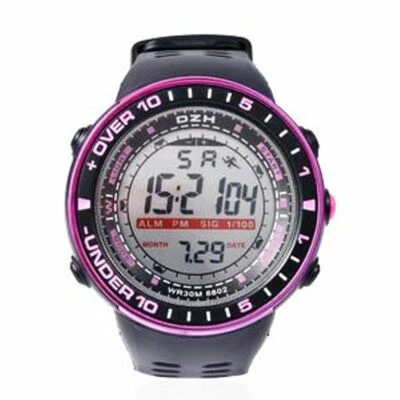 Reloj electrónico unisex mvmt LED resistente al agua con correa de silicona y acero inoxidable Foto 1 de 4