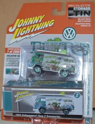 Johnny lightning 1/64 1965 volkswagen Type 2 transporter rat fink  - Image 1 of 4