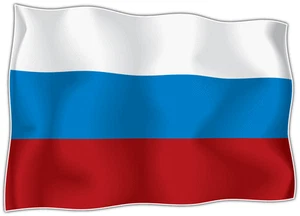 Russland Länder Flagge Auto Stoßstange Fenster Spiegel Aufkleber Abziehbild 5"X4" - Bild 1 von 1