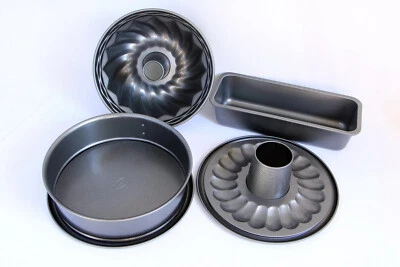 Dr. Oetker Backform-Set 4-tlg Springform Gugelhupf Kastenform Rohrboden B-Ware - Bild 1 von 3