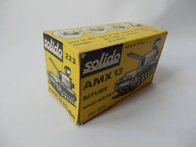 SOLIDO 223 AMX 13 CARRO ARMATO TANK vecchia scatola ONLY BOX - Immagine 1 di 3