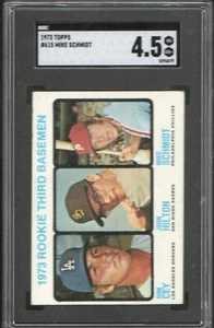 1973 Topps #615. Mike Schmidt Philadelphia Phillies Rookie RC SGC 4.5 - Bild 1 von 2