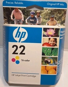 Genuine HP 22 Tri-Color Ink Cartridge Exp November 2008 New Sealed  - Picture 1 of 5