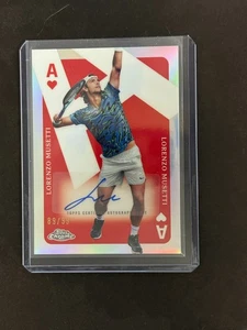 2024 Topps Cromo Lorenzo Musetti Ases Auto Refractor #/99 Rookie Top 5 - Imagen 1 de 2