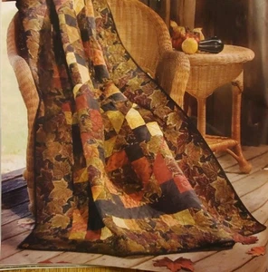 AUTUMN BLAZE OF COLOR Quilt  - Pattern From a Vintage Magazine - Picture 1 of 2