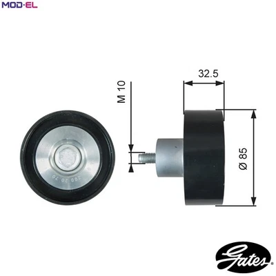 DEFLECTIONGUIDE PULLEY VRIBBED BELT T36625 FOR MERCEDES-BENZ ATEGO ANTOS 5.1L - Image 1 of 4
