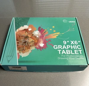 UGEE 9x6 Graphic Drawing Tablet w/ Pen & Express Keys Digital Art Pad NEW - Picture 1 of 5
