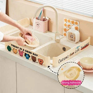 PET Sink Baffle Splash Guard Water Baffle Bar Kitchen Gadget - Picture 1 of 8