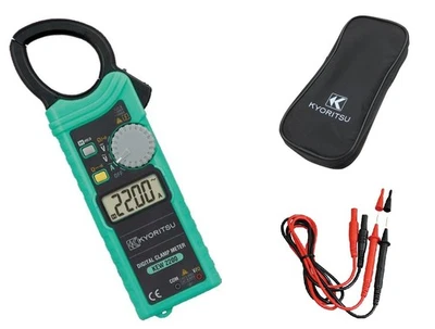 KYORITSU AC Digital Clamp Meter KEW2200 AC 1000A 600V F/S Cable & Case included - Image 1 of 4