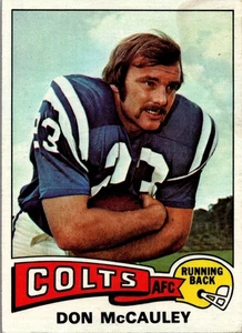 Don McCauley 1975 Topps #88 FOOTBALL Card Baltimore Colts - Picture 1 of 2