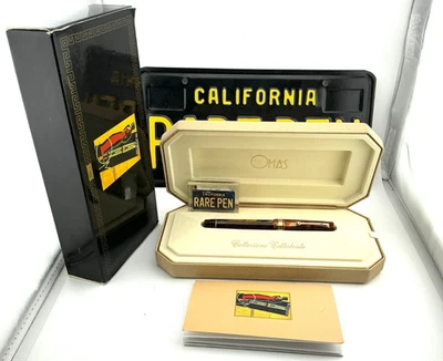 Bolígrafo OMAS Estilo Antiguo Paragon Extra Arco Marrón Celuloide NUEVO Año 1996 Foto 1 de 4