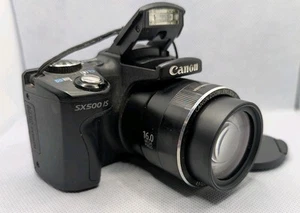 Canon PowerShot SX500 IS 16.0MP Digital Camera - Black - Picture 1 of 8