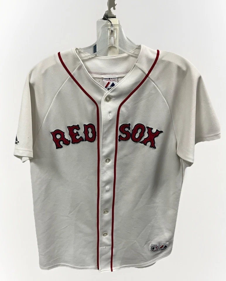 Винтажная аутентичная бейсбольная футболка Majestic Boston Red Sox Mike Lowell No25 размер XL - Изображение 1 из 4