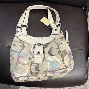 Coach Schultertasche creme und mehrfarbig - Bild 1 von 4