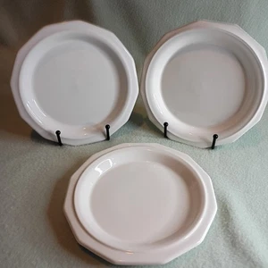 Vintage Set 3~Pfaltzgraff Heritage White Bread Dessert Plates 7" USA - Picture 1 of 8