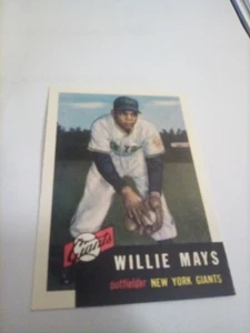 1953 Topps #244 - Willie Mays - New York Giants HOF 1991 Reprint KOSTENLOSER VERSAND - Bild 1 von 2
