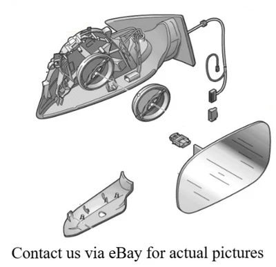 AUDI A4 A5 2010-2012 MONTAJE ESPEJO RETROVISOR EXTERIOR IZQUIERDO USADO OEM 8K1857409AG Foto 1 de 4