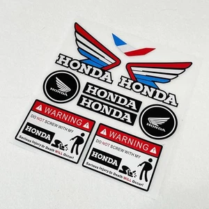 Honda Motorcycle Motorbike Reflective Stickers Decals Helmet Fairing Waterproof - Picture 1 of 5
