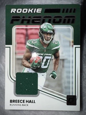 2022 Panini Donruss - Rookie Phenom Jerseys Breece Hall #RPJ-13 (MEM, RC) - Image 1 of 2