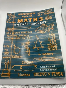 Teaching textbooks Math 5 Answer Booklet LIKE NEW - Picture 1 of 4