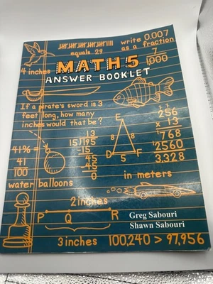 Teaching textbooks Math 5 Answer Booklet LIKE NEW - Image 1 of 4