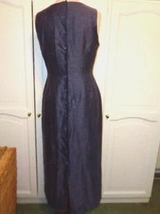AUSTIN REED 50% LINEN &50% SILK DRESS WITH COVERED BUTTONS DOWN BACK UK 14 - Picture 1 of 8