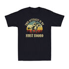 This Actually Is My First Rodeo Vintage Western Life Cowboy Retro Men's T-Shirt