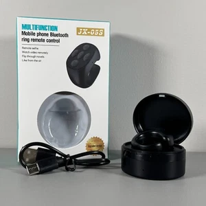 Remote Control Ring w/ Charging Dock | For Selfies, Social Media, Page Swipe... - Picture 1 of 12