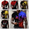 T-shirt Homme Slim Muscle Fit Stretch - Col Rond Manches Courtes - Polyester - Couleurs Variées - Neuf Avec étiquette