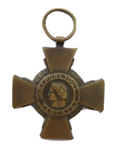 MEDALLA MILITAR FRANCESA REPUBLIQUE FRANCAISE CROIX DE LA VALEUR MILITAIRE - Imagen 1 de 2