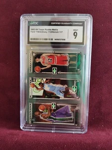 CARMELO ANTHONY 2003-04 TOPPS MATRIX ROOKIE FORD HINRICH MINT CGC 9 - Picture 1 of 1