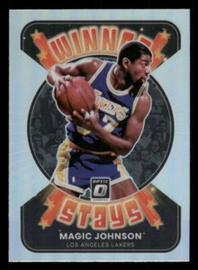 2021-22 Donruss Optic Winner Stays Holo #16 Magic Johnson - Picture 1 of 2