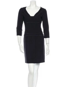 AS NEW Narciso Rodriguez Black Silk/Cotton Dress - I40, US 4, AU 8 - Picture 1 of 11