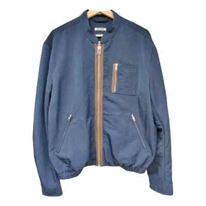Acne Studios Navy Blue Bomber Jacket size 50 - Picture 1 of 5