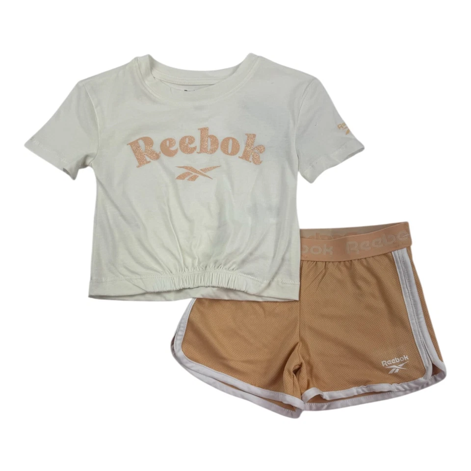 Conjunto de 2 pantalones cortos Reebok Active para niñas talla 4, 5, 6, 6X Foto 1 de 1