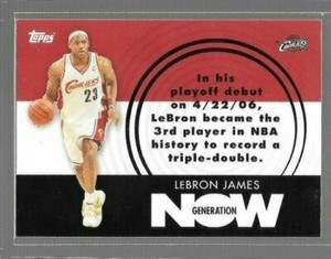 2007-08 Topps Generation Now LeBron James #GN1 Cavaliers