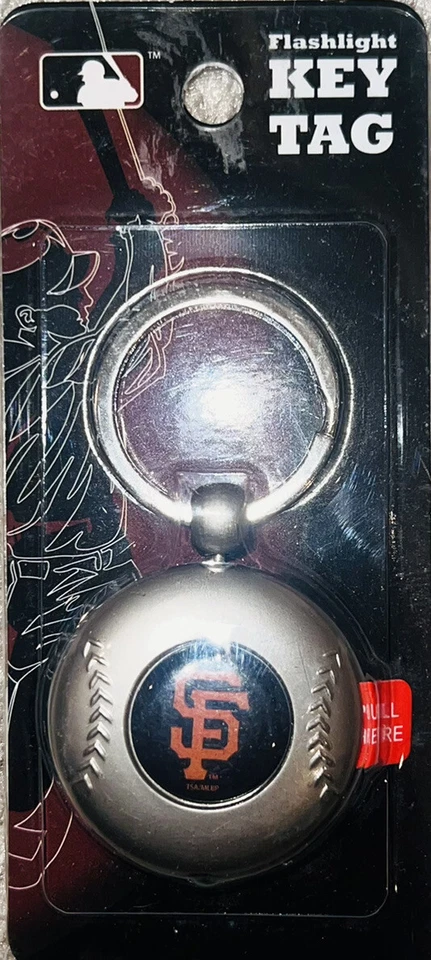 [NEW] San Francisco Giants Flashlight Keychain Tag MLB - Image 1 of 1