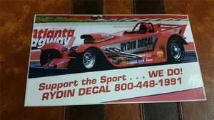 RARE VINTAGE "RYDIN DECAL STICKER DECAL" TOP FUEL NHRA DRAG RACING 6 x 3 1/2" - Picture 1 of 1