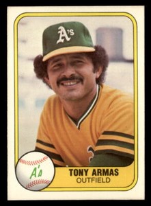 Tony Armas 1981 Fleer  Card #575 Oakland Athletics