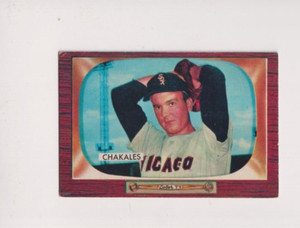 BOB CHAKALES 1955 BOWMAN BASEBALL VINTAGE CARD #148 CHICAGO WHITE SOX BASEBALL