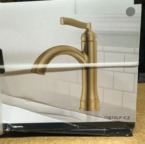 Delta 15822LF-CZ Faryn grifo de baño de una manija - bronce champán - Imagen 1 de 3