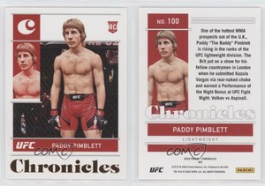 2022 Panini Chronicles UFC Rookies Bronze Paddy Pimblett #100 Rookie RC