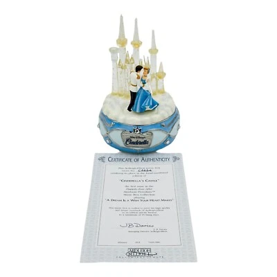 Ardleigh Elliott Disney Cinderella's Castle Happily Ever After Music Box W COA - Изображение 1 из 4