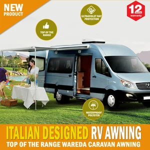 NEW Caravan Awning Roll Out 3.0m x 2.5m NEW Italian Designed Aluminium Alloy - Picture 1 of 12