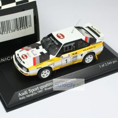 MINICHAMPS AUDI SPORT QUATTRO RALLY ACROPOLIS WINNERS : BLOMQUIST/CEDE 400851201 - Immagine 1 di 4