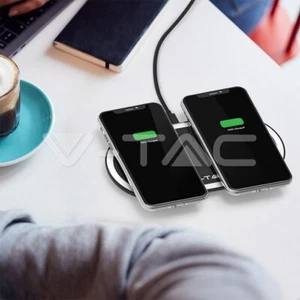 10W Wireless Charging Pad Black White VT-1213 - Picture 1 of 6