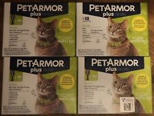 4x—PetArmor Plus For Cats / Kills: Fleas, Ticks, Lice = 12 Months Protection!!