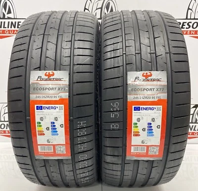 2 X 245 35 20 POWERTRAC 95Y XL 245/35R20 BRAND NEW M+S TYRES C B LABELS 2453520 - Image 1 of 4