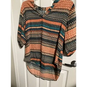 C est. Camicia top donna 14/16W 1946 multicolore - Foto 1 di 1
