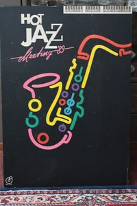 Hot Jazz Meeting '89 großes Jahnke Tournee Plakat auf Holz - Bild 1 von 5